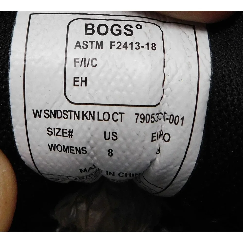 Bogs Womens F2413-18 Steel Toe Sneaker‎ Black Size 8